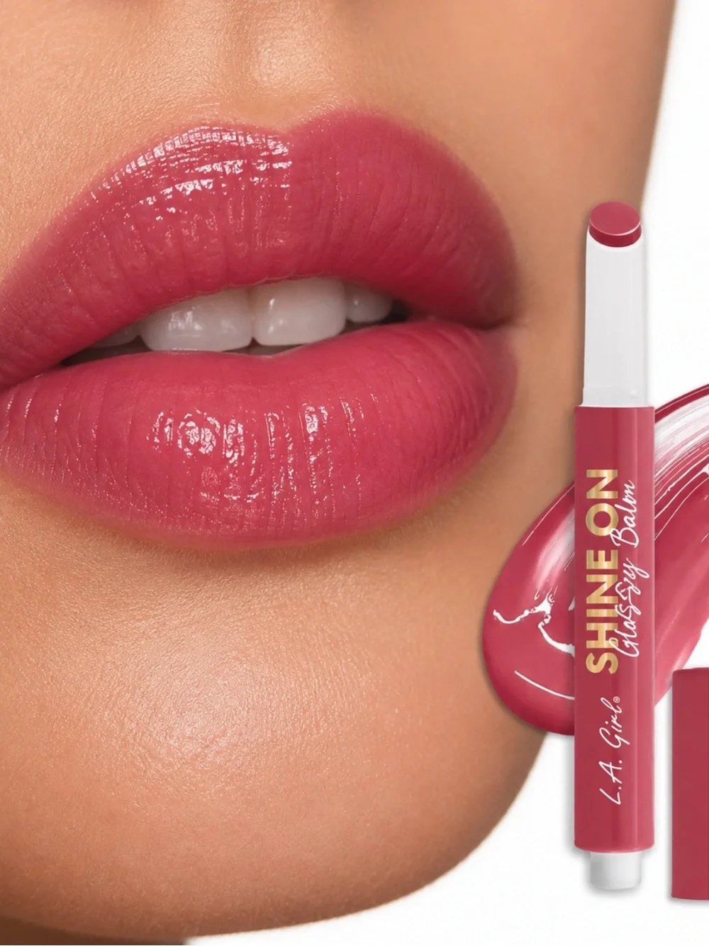 ✨ L.A. Girl Shine On Glossy Balm | Glossy Rose | Full Size | New in Box